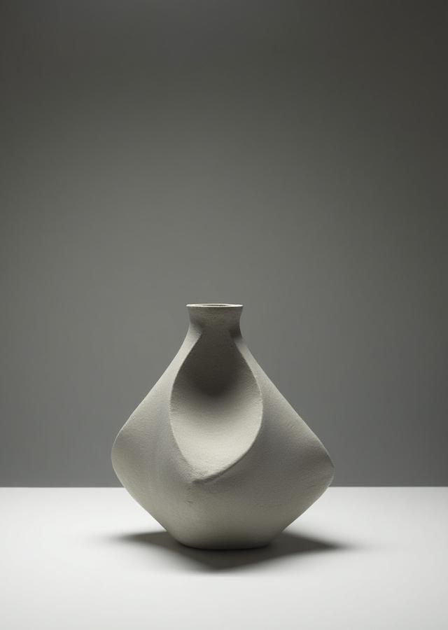 Abstraktes modernes Keramikgefäß